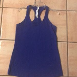 Lululemon size 12 long tank beautiful blue